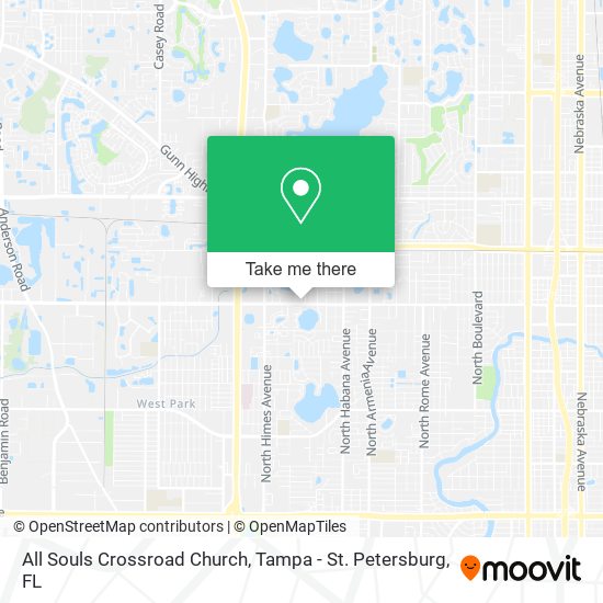 Mapa de All Souls Crossroad Church