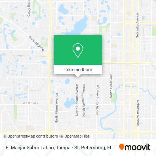 Mapa de El Manjar Sabor Latino