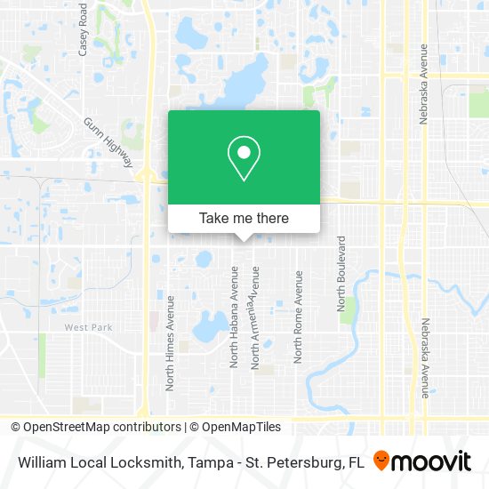 William Local Locksmith map