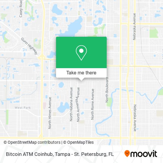 Bitcoin ATM Coinhub map
