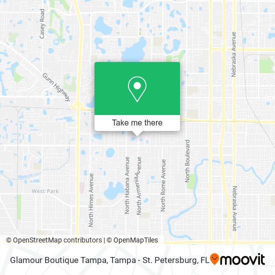 Glamour Boutique Tampa map