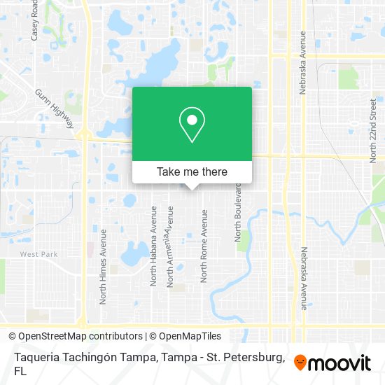 Mapa de Taqueria Tachingón Tampa
