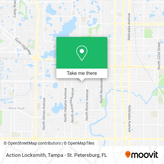 Mapa de Action Locksmith