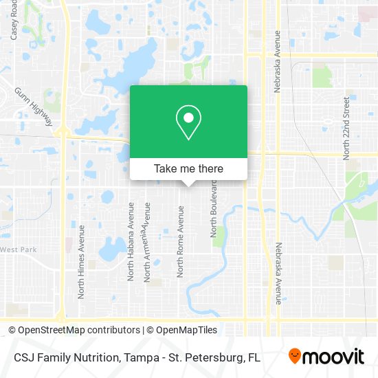 Mapa de CSJ Family Nutrition