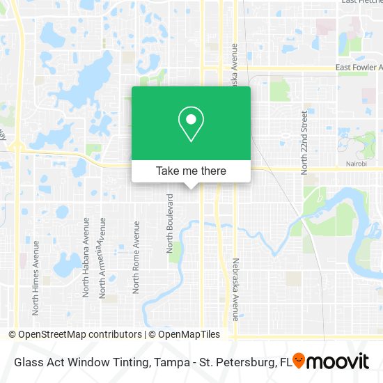 Glass Act Window Tinting map