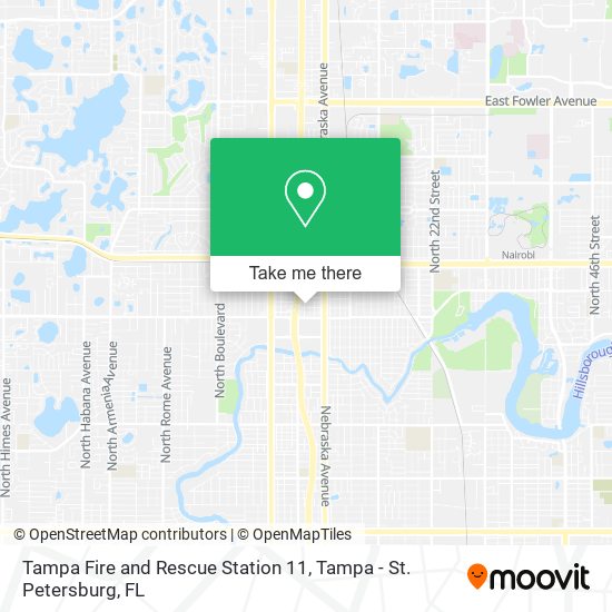 Tampa Fire and Rescue Station 11 map
