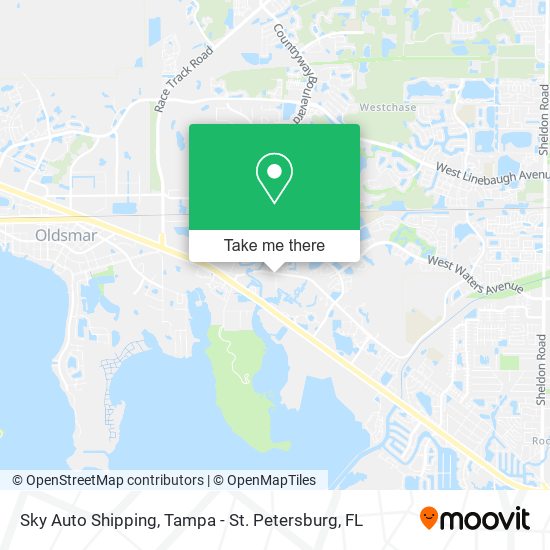 Sky Auto Shipping map