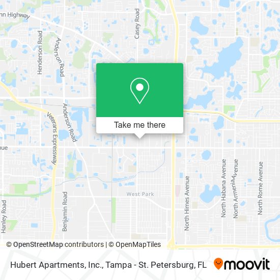 Mapa de Hubert Apartments, Inc.
