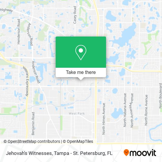 Jehovah's Witnesses map