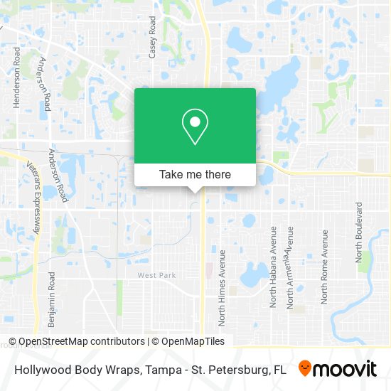 Mapa de Hollywood Body Wraps