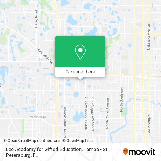 Lee Academy for Gifted Education map