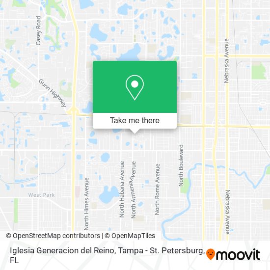 Iglesia Generacion del Reino map