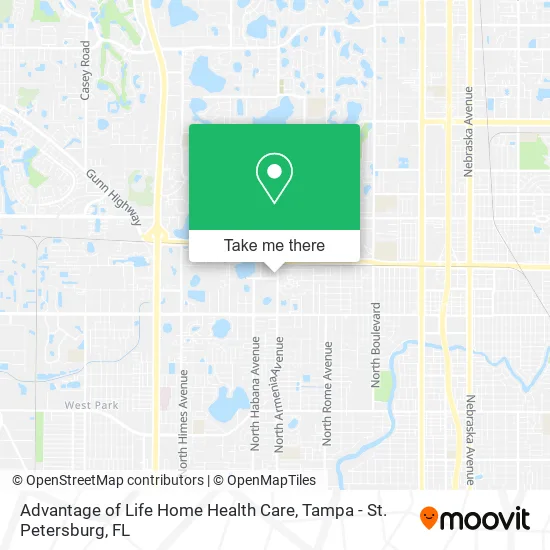Mapa de Advantage of Life Home Health Care
