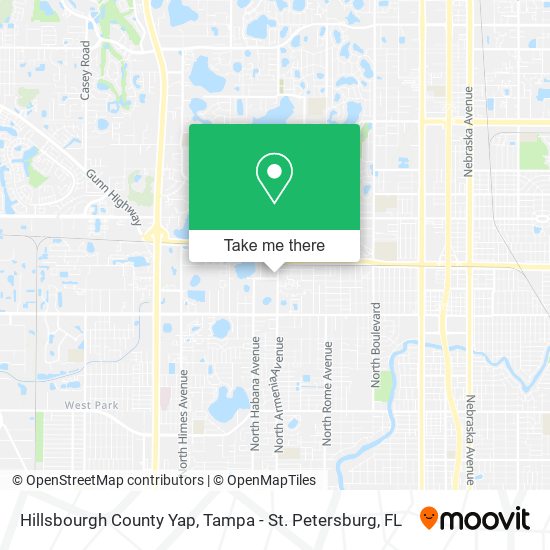 Hillsbourgh County Yap map