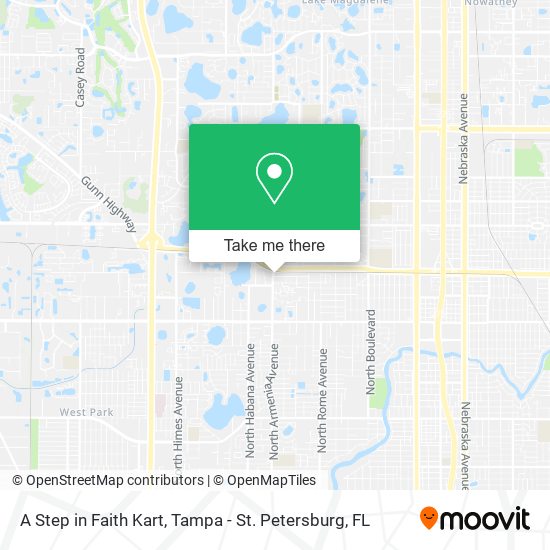 A Step in Faith Kart map