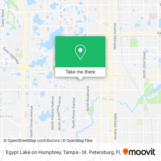 Egypt Lake on Humphrey map