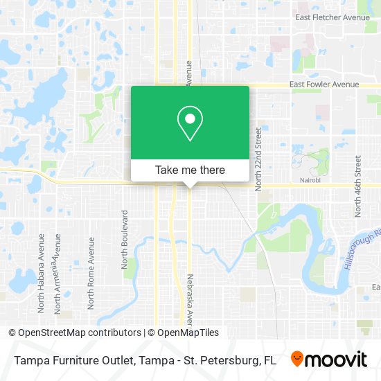 Tampa Furniture Outlet map