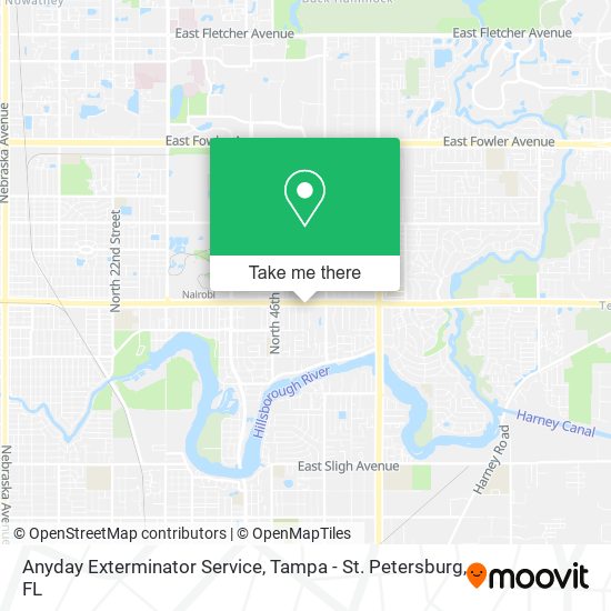 Anyday Exterminator Service map