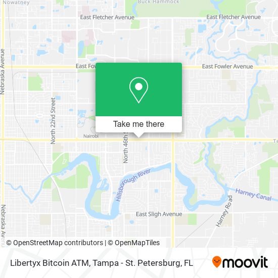 Mapa de Libertyx Bitcoin ATM