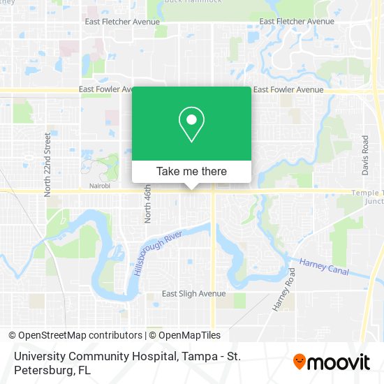 University Community Hospital map