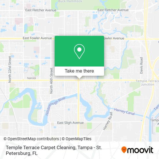 Temple Terrace Carpet Cleaning map