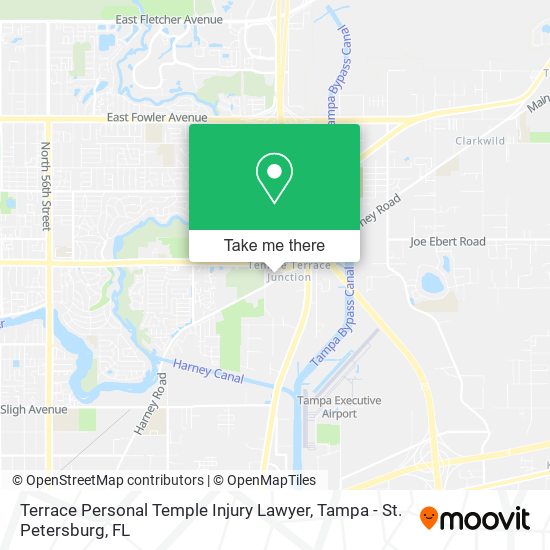 Mapa de Terrace Personal Temple Injury Lawyer