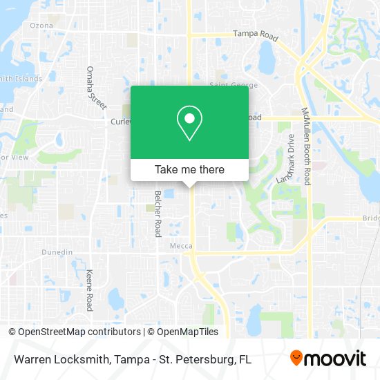 Warren Locksmith map