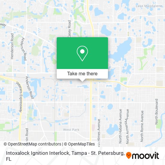 Mapa de Intoxalock Ignition Interlock