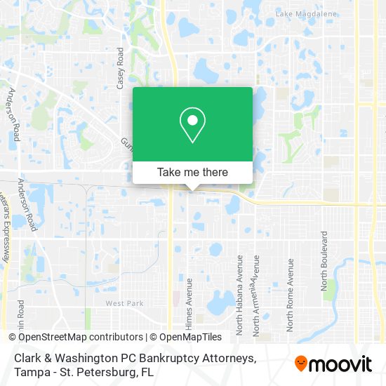 Mapa de Clark & Washington PC Bankruptcy Attorneys