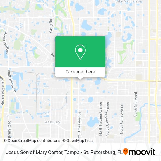 Mapa de Jesus Son of Mary Center