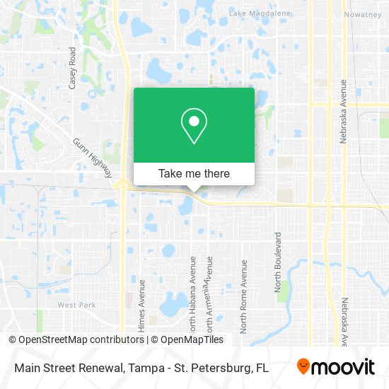 Main Street Renewal map