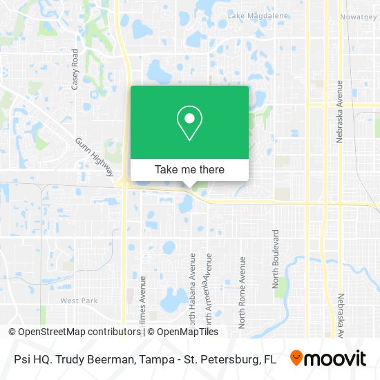 Psi HQ. Trudy Beerman map