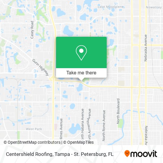 Mapa de Centershield Roofing