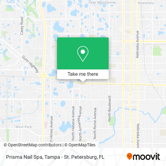 Prisma Nail Spa map