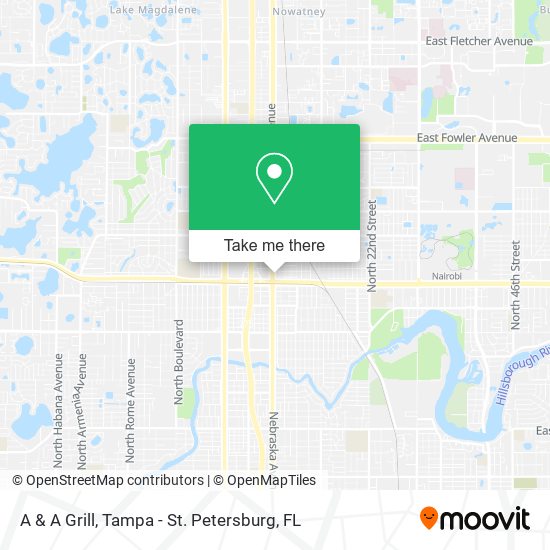 A & A Grill map