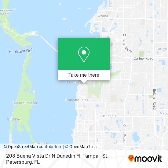 Mapa de 208 Buena Vista Dr N Dunedin Fl