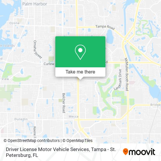 Mapa de Driver License Motor Vehicle Services