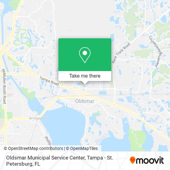 Oldsmar Municipal Service Center map