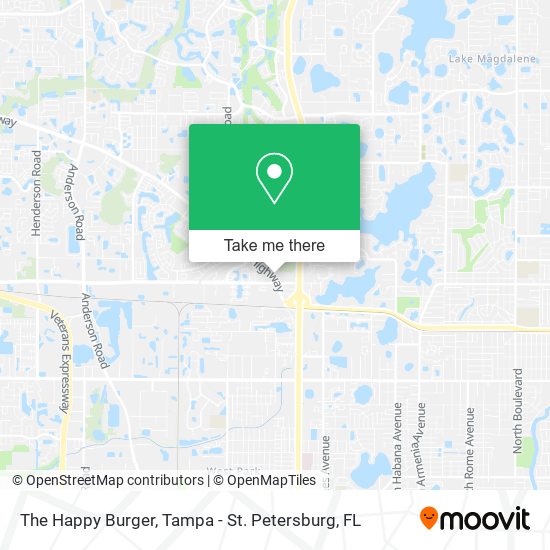 The Happy Burger map