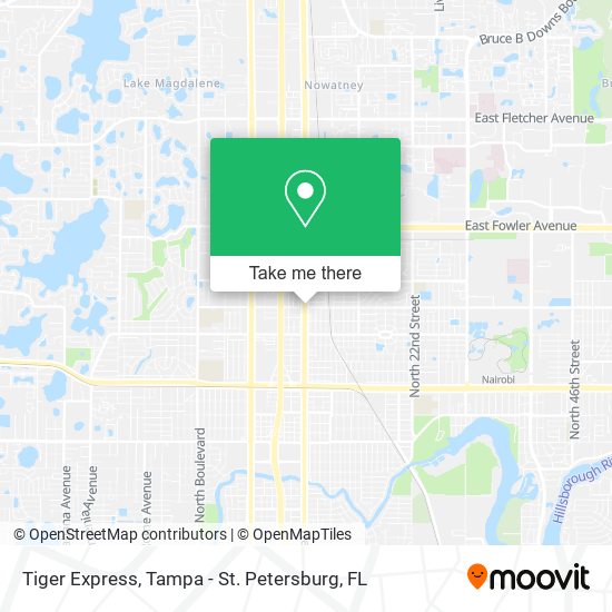 Tiger Express map
