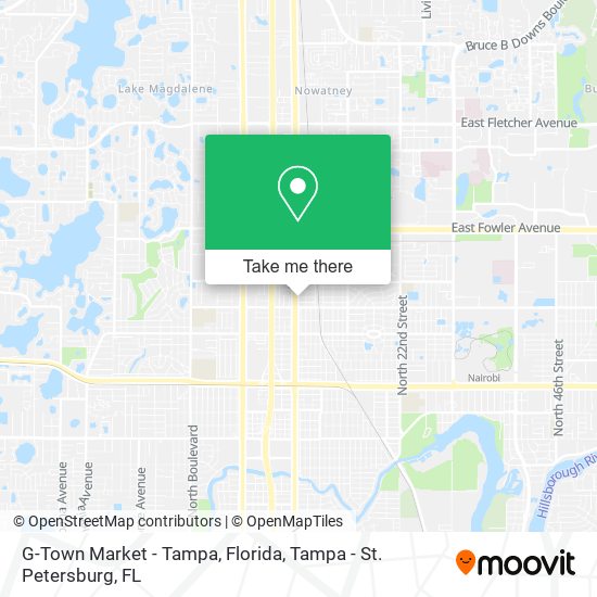 G-Town Market - Tampa, Florida map