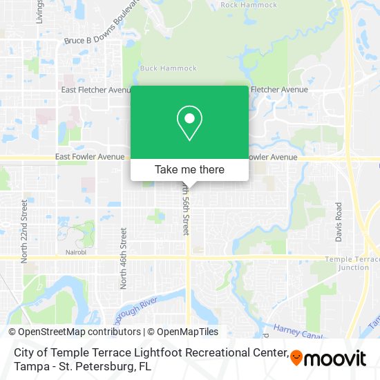 Mapa de City of Temple Terrace Lightfoot Recreational Center