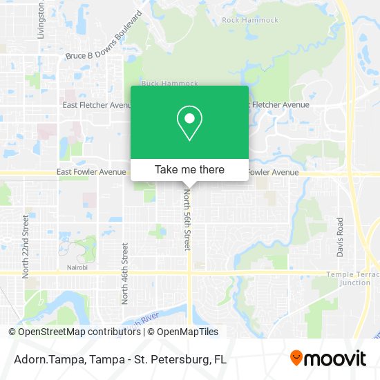 Mapa de Adorn.Tampa