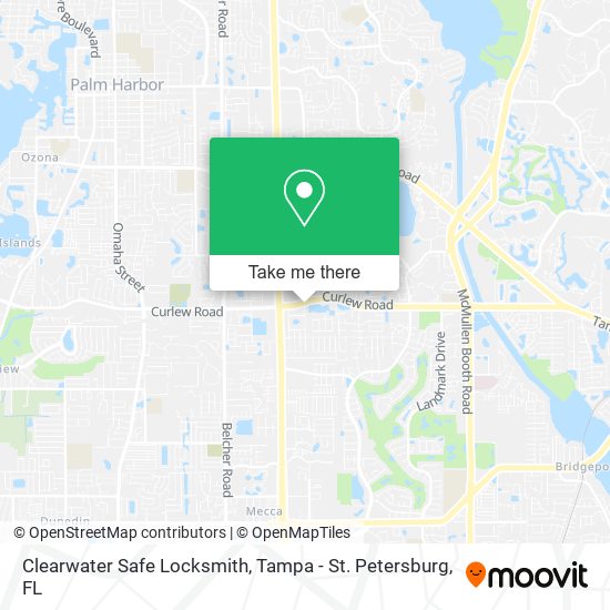 Clearwater Safe Locksmith map