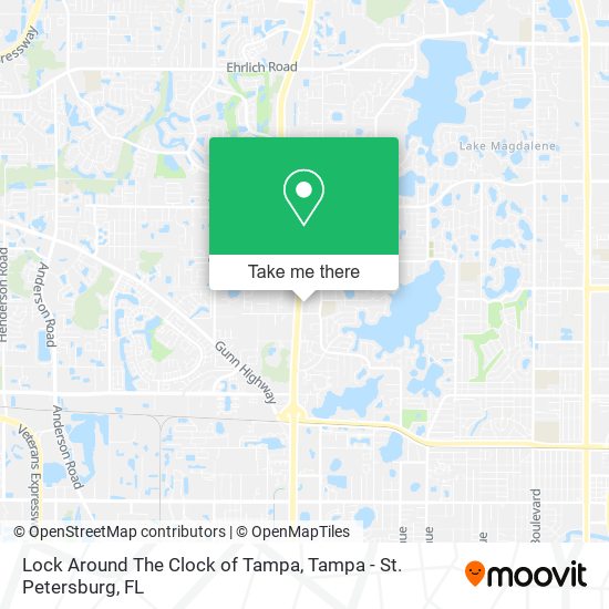 Lock Around The Clock of Tampa map