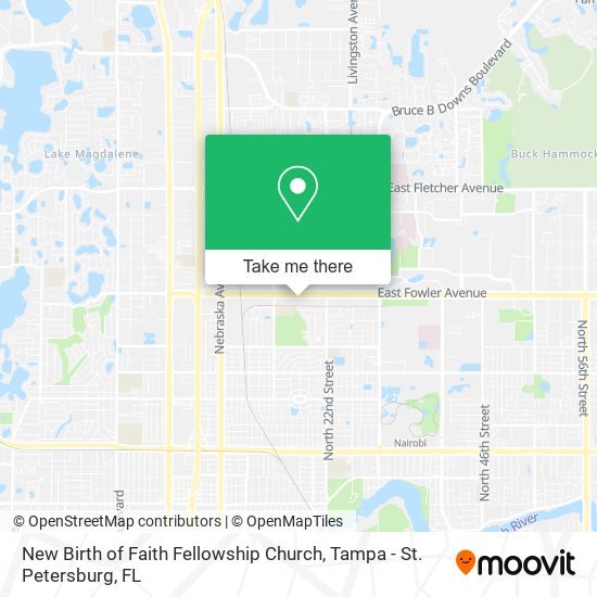 Mapa de New Birth of Faith Fellowship Church