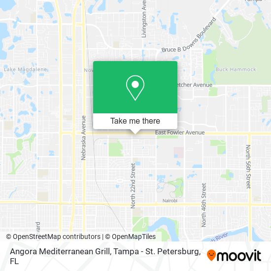 Mapa de Angora Mediterranean Grill