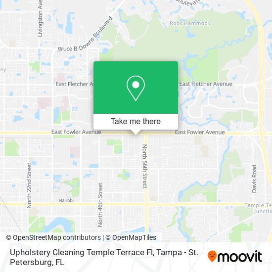 Mapa de Upholstery Cleaning Temple Terrace Fl