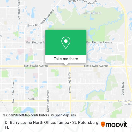 Dr Barry Levine North Office map