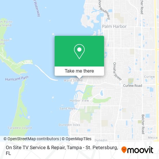 On Site TV Service & Repair map